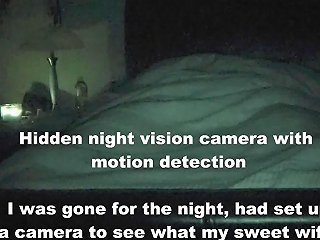Hidden Night Vision Camera Caught Wife Masturbating Humping Amp Riding