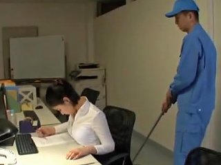 Japanese Secretary Imanaga Sana Stayed Late In The Office Any Porn